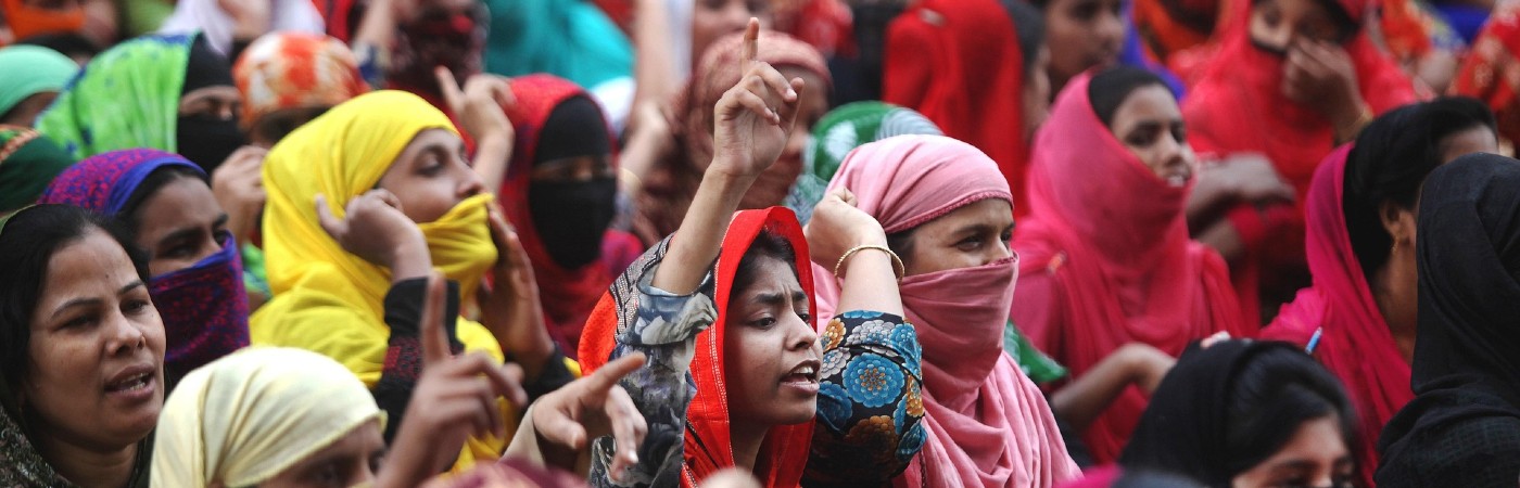 Group of women in a protest.